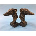 Pair of whippet heads