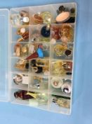 Collection of miniature perfume bottles