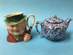 A Ringtons Chintz teapot and a Beswick character jug