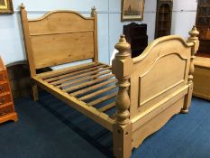 Continental pine three quarter bed