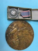 A German medal and a death plaque to Cornelius Coils (2)