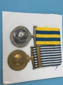 Two Korean medals, awarded to P/SSX 722284, C. Dorney A.B.R.N. (stolen and recovered)