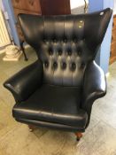 A G Plan model 62 'Blofeld' winged swivel armchair