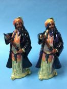 Two Royal Doulton 'Blue beards', HN 2105