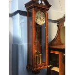 A good quality mahogany double weight regulator wall clock by Forbes of Liverpool