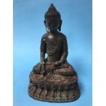 A metalwork model of Buddha