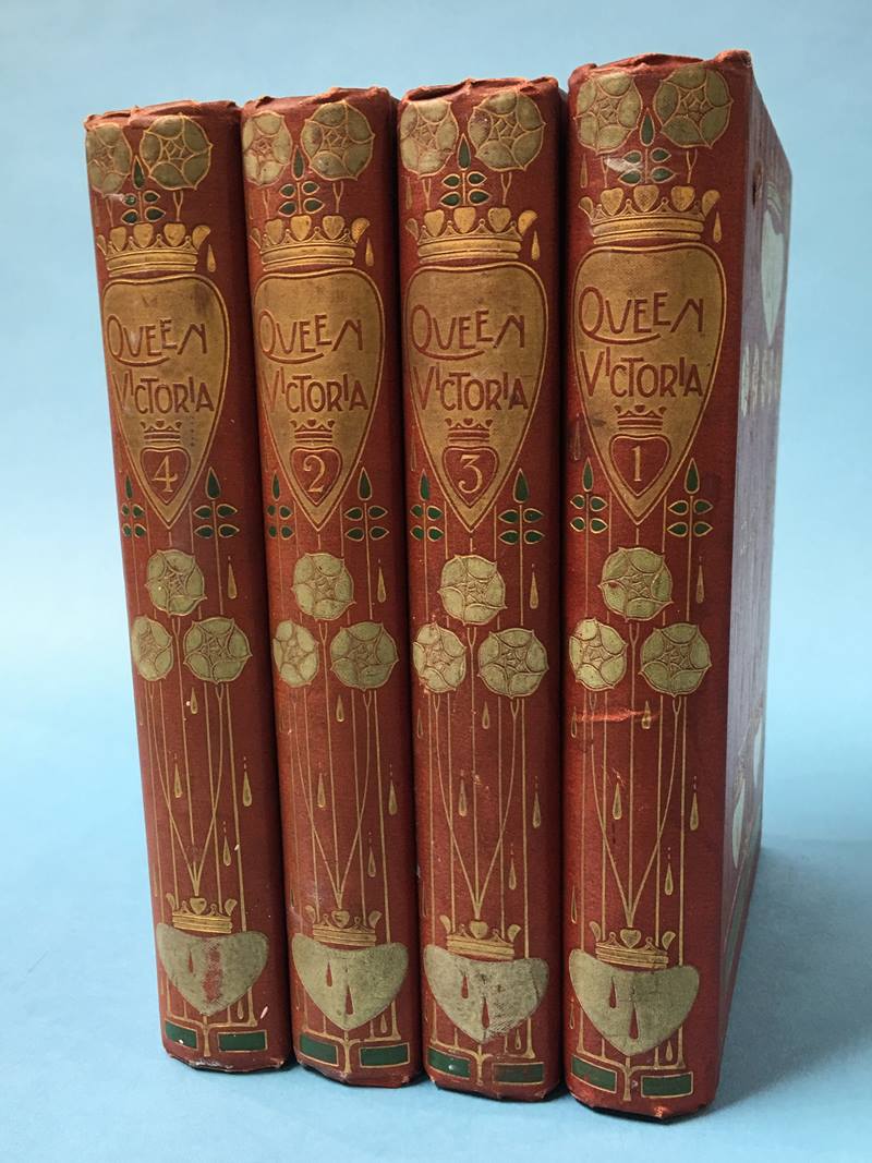Four decorative volumes, 'Queen Victoria'