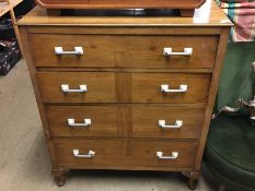 Walnut chest of drawers