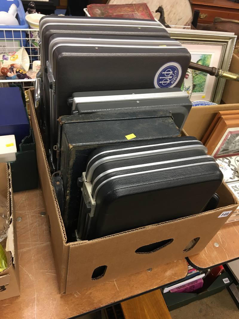 Box of camera cases etc.
