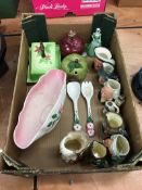 Box of Maling, Royal Doulton character jug, Sylvac etc.