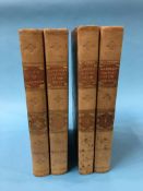 Four volumes 'Clarendon's History of the Rebellion' and 'Life of Clarendon' (4)