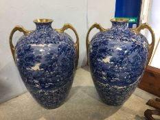 Pair Malvern pattern vases