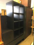 Three Ikea bookshelves