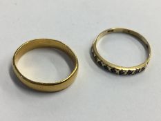 22ct gold ring and one other