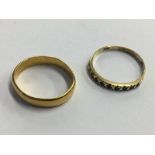 22ct gold ring and one other