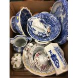 Box of assorted china, including Aynsley, Doulton etc.