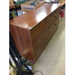 Avalon teak sideboard and a teak sewing cabinet with two drawers