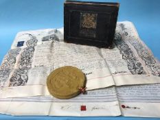Patent Officers seal and indentures