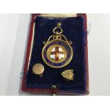 9ct gold football medal