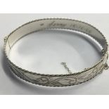 Silver bangle