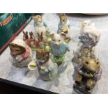 Assorted Beswick and Royal Albert figures