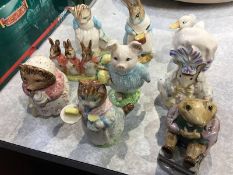 Assorted Beswick and Royal Albert figures