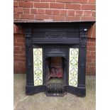 Cast iron fire surround