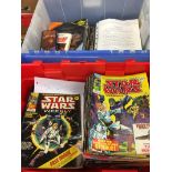 Two boxes of Star Wars comics