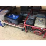 Various tools and a generator