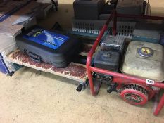 Various tools and a generator