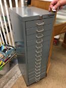 Metal filing drawers