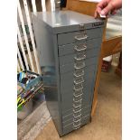 Metal filing drawers