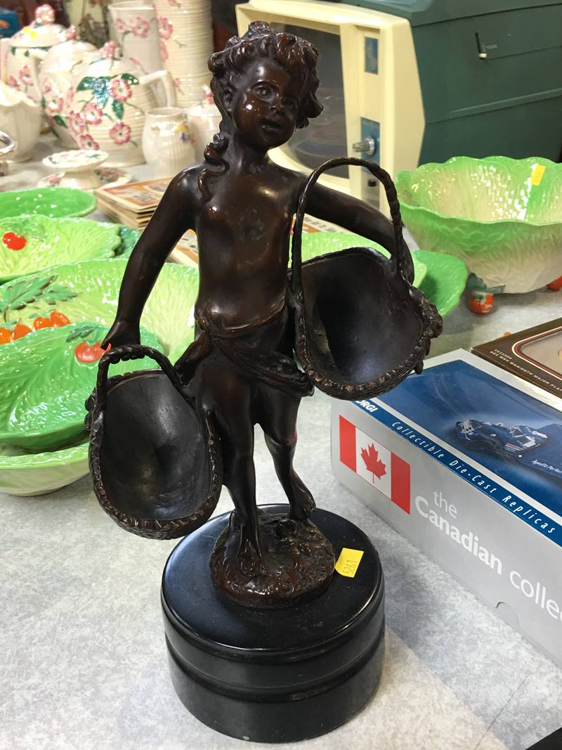 A bronze figure