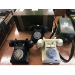 Three Art Deco telephones etc.