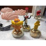 Three limited edition Dr Seuss figures