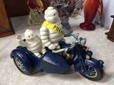 Michelin man and sidecar