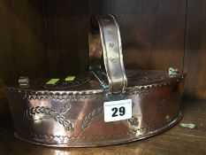 A copper lidded box