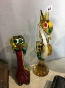 Two Murano figures