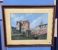 Watercolour 'Castle Keep', Neill Woods