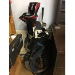 Set of golf clubs