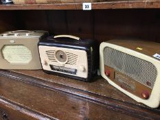 Three radios