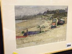 George Horton (1859-1950), watercolour, signed, 'Tynemouth the Sands, Northumberland', 17cm x 24cm