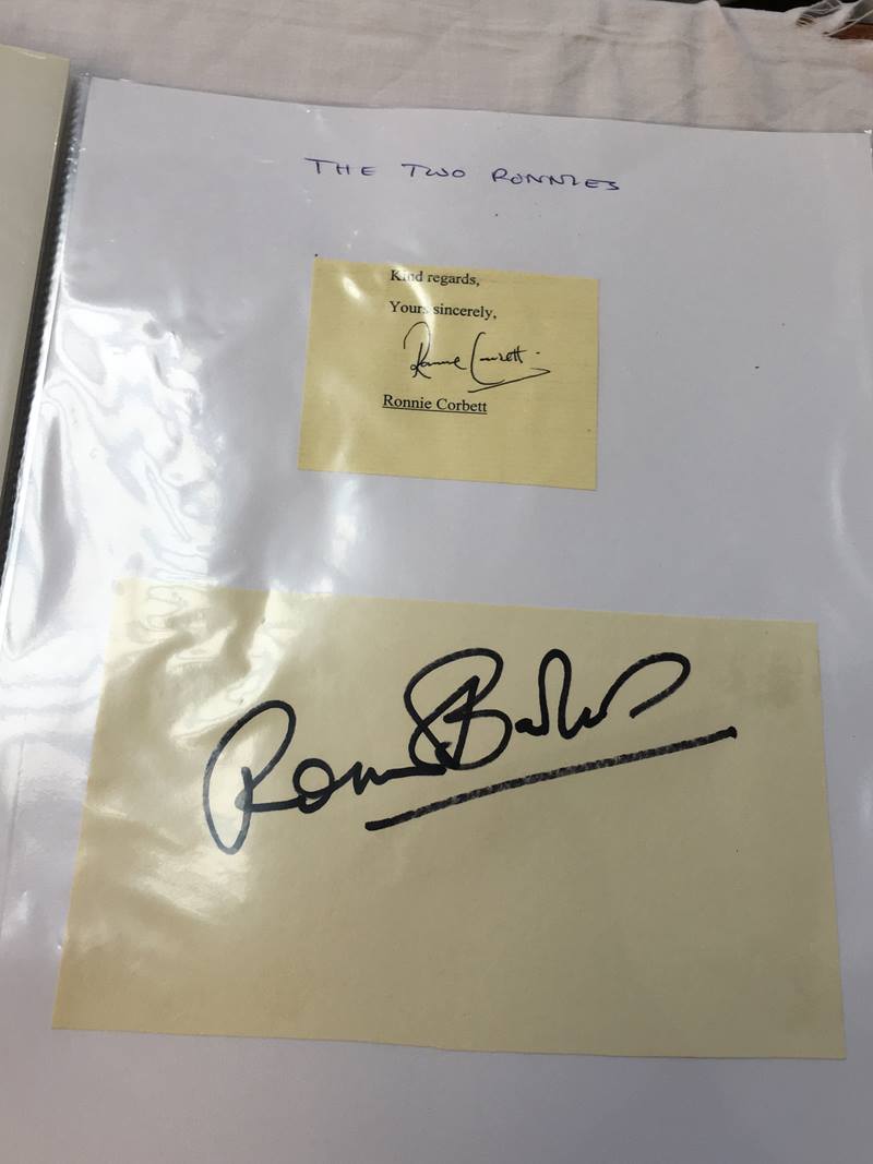 Comedy autographs; A collection off 22 signatures, including Morecambe and Wise, Peter Sellers, - Image 3 of 3