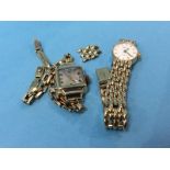 Two Ladies 9ct gold wristwatches