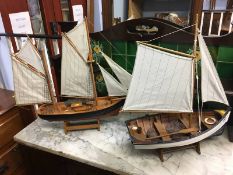 Two model boats