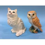 A Beswick Cat and an Owl