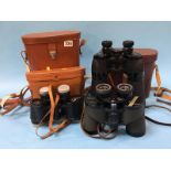 Pair of Ross and Co. binoculars, together with two other pairs