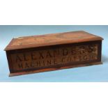 An Alexander's Machine Cotton advertising set of two drawers