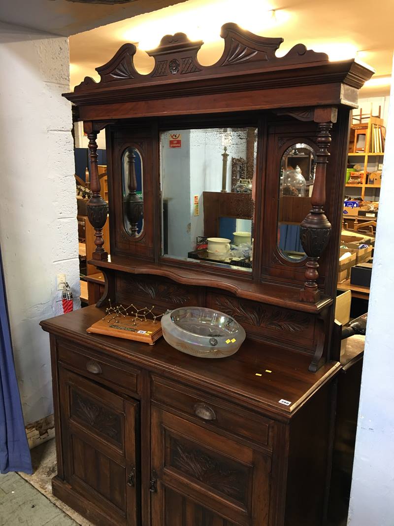 Edwardian mirror back sideboard