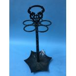 A metalwork stick stand